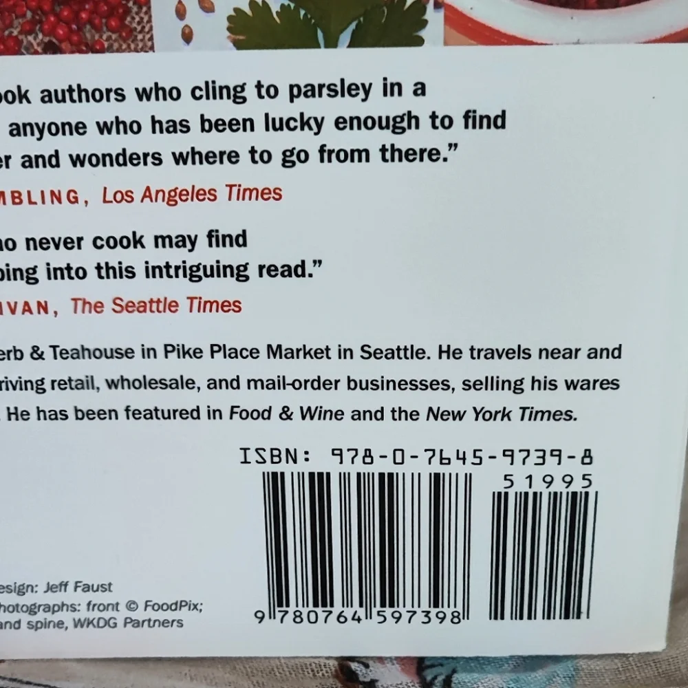 Herbs And Spices Book Glossary Cook Book Culinary Guide Cookbook Tony Hill EUC